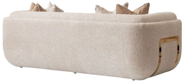 Michael Amini® Savannah Breeze Cashmere Bright Gold Standard Sofa-3