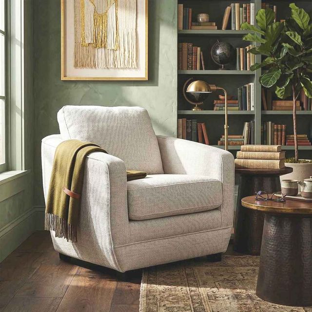 LH Home Feather Baltimo Woven Alabaster Club Chair-1