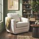 LH Home Feather Baltimo Woven Alabaster Club Chair-1