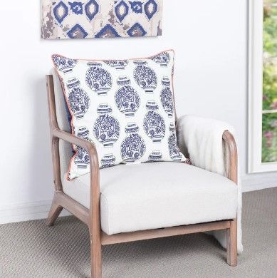 Stylecraft Tinck Dark Blue/Blue Throw Pillow-3
