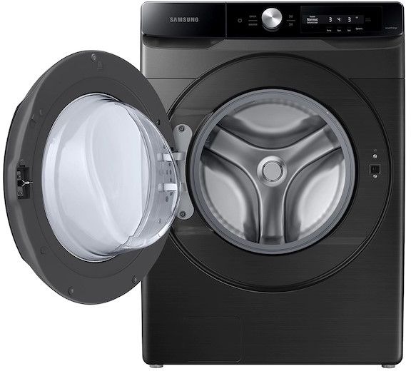 Samsung 4.5 Cu. Ft. Brushed Black Front Load Washer-1