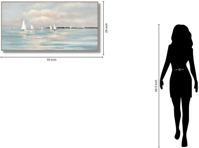Classy Living Adventurous Tranquil Regatta Horizon Wall Art-2