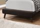 Monarch Specialties Inc. Brown Leather Look with Wood Leg Twin Bed-2