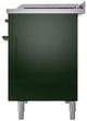 Ilve® Nostalgie II Series 48" Emerald Green Pro Style Dual Fuel Range-2