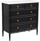 Moe's Home Collection Eleanor Black Chest with White Marble Top-0