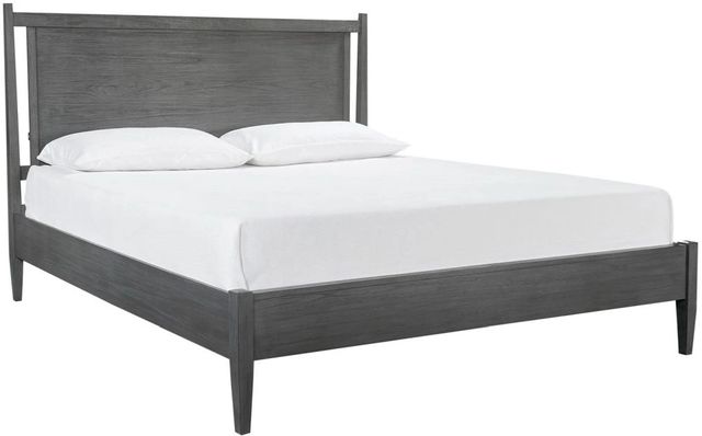 aspenhome® Preston Urbane Gray Queen Low Profile Panel Bed-0