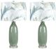 Crestview Collection Thornton 2-Piece Green Table Lamp Set-0