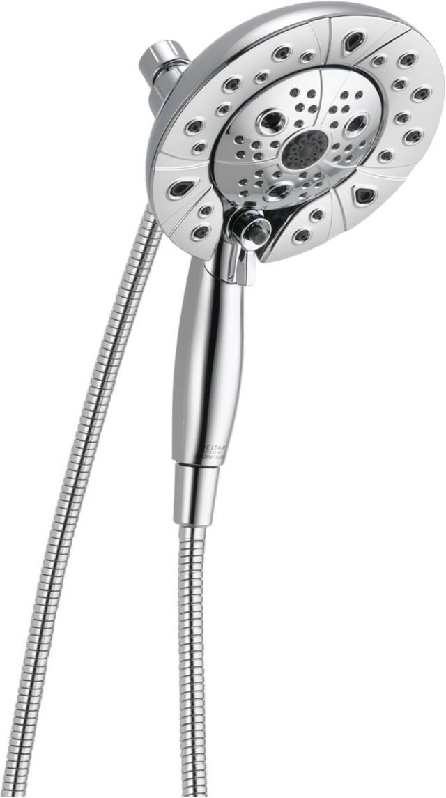 Delta Universal Showering Components Lumicoat® Chrome H2Okinetic® In2ition® 5-Setting 2-In-1 Shower-0