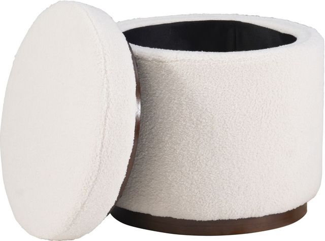 Linon Sunny White Storage Ottoman-2