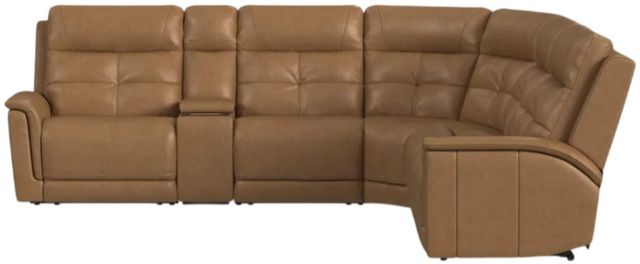 Flexsteel® Ranger Oakridge Leather Power Reclining Sectional with Custom Layout Options-3