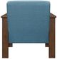 Homelegance® Helena Blue/Walnut Accent Chair with Storage Arms-4
