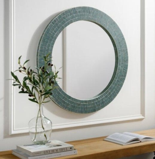 Surya Natalia Matte Gray Accent Mirror-3
