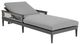 Armen Living Zella Gray Aluminum/Fabric Outdoor Chaise Lounge-4