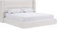 Modus Furniture Formosa Frank Cottage Cheese Upholstered Wingback Platform Bed-0