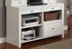 Parker House® Boca 4-Piece Cottage White L-Shaped Office Desk with Credenza and Hutch Set-2