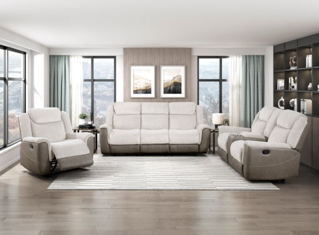Homelegance® Harriette Beige Manual Recliner-1