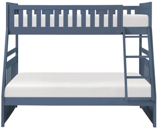 Homelegance® Nora Blue Twin/Full Bunk Bed-2