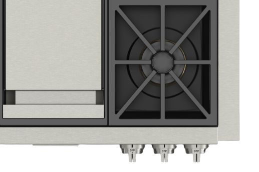 Fulgor Milano Sofia 36" Stainless Steel Pro Gas Cooktop-3