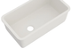 Rohl® Allia Series Pergame Fireclay Single Bowl Undermount Kitchen Sink-1