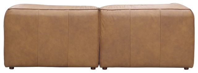 Moe's Home Collection Form Nook 3-Piece Sonoran Tan L-Shaped Modular Leather Sectional-2