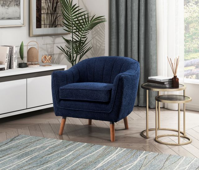 Homelegance® Cutler Blue/Brown Accent Chair-1