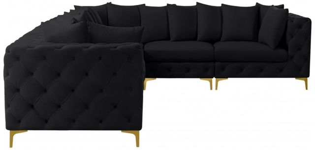 Meridian Furniture Tremblay 6-Piece Black Modular Sectional Set-3
