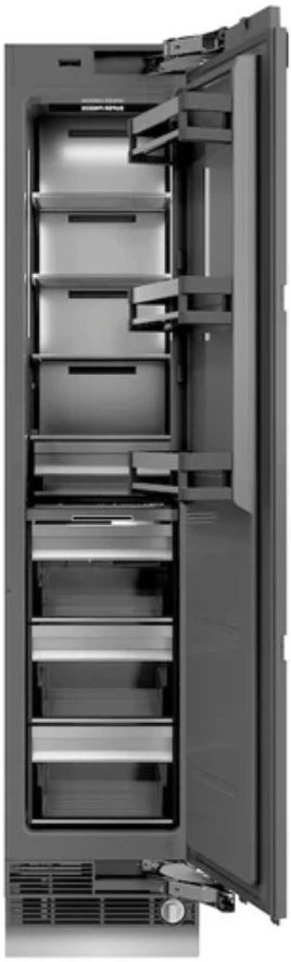 ZLINE 18 in. 8.6 Cu. Ft. Right Hinge Column Freezer in Stainless Steel with Graphite Gray Interior-1