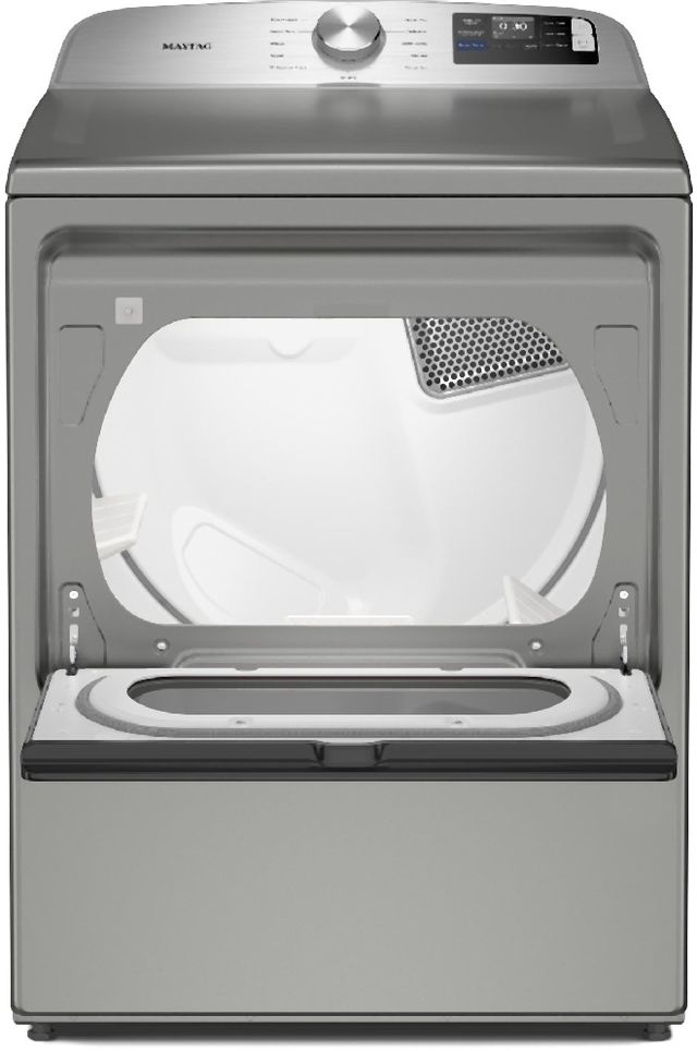 Maytag 7.4 Cu. Ft. Radiant Silver Electric Dryer with Advanced Moisture Sensing-1