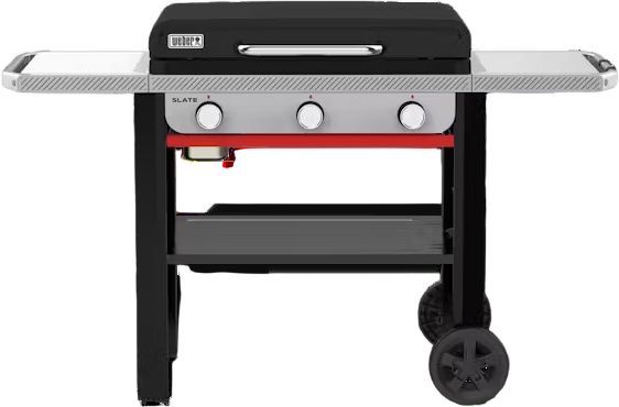 Weber® Slate® 28" Black Rust-Resistant Liquid Propane Outdoor Griddle-0