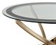 Coaster® Brooke Glass Top Coffee Table with Rose Brass Metal Base-2