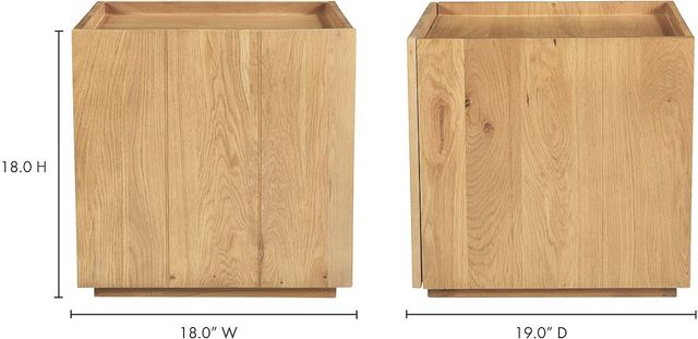 Moe's Home Collection Plank Natural Nightstand-3