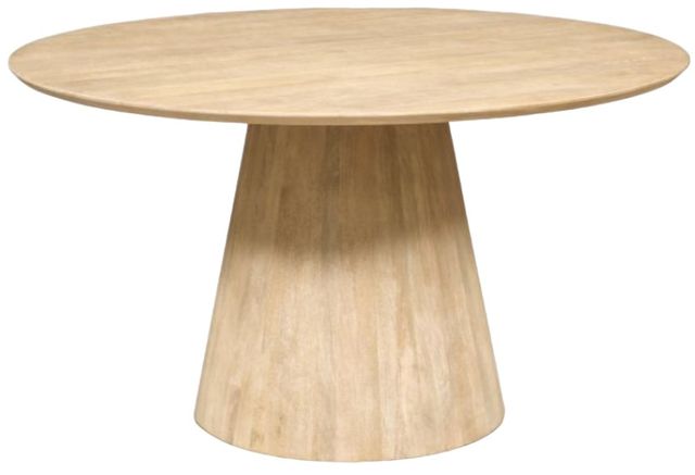 Home Trends & Design Casablanca Natural White Round Dining Table-0
