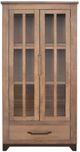 International Furniture Direct Natural Parota Brown Cabinet-2