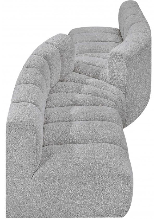 Meridian Furniture Arc 4-Piece Gray Sectional-2
