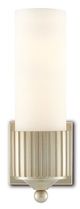 Currey & Company Bryce Silver Leaf/Frosted Glass Wall Sconce-0