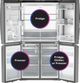 GE Profile™ 36 in. 22.9 Cu. Ft. Fingerprint Resistant Stainless Steel Counter Depth French Door Refrigerator-3