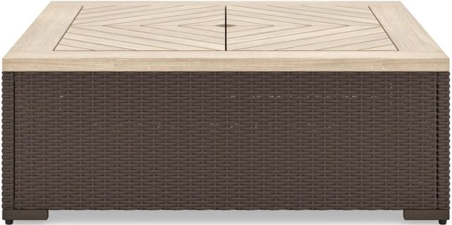 homestyles® Palm Springs Brown Outdoor Removable Top Coffee Table -1
