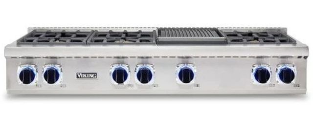 Viking® 7 Series 48" Stainless Steel Liquid Propane Rangetop-0