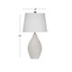 Bassett Mirror Nile Off-white Table Lamp-2