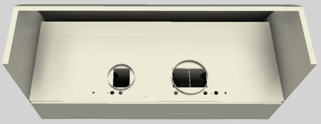 Vent-A-Hood® 54" Biscuit Wall Mounted Range Hood-2