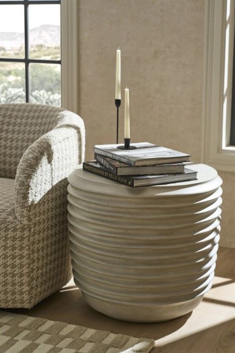 Universal Explore Home™ Dwell Linen Side Table-1