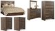 Signature Design by Ashley® Juararo 6-Piece Dark Brown Queen Panel Headboard Bed Set-0
