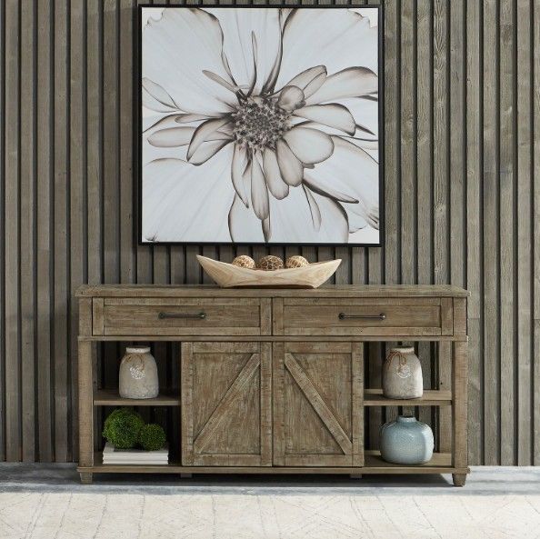 Liberty Furniture Parkland Falls Weathered Taupe Sofa Table-1