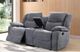 Titus Furniture Grey Recliner Love Seat-1