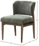 LH Home Fritz Athens Chestnut/Olive Chenille Dining Side Chair-2