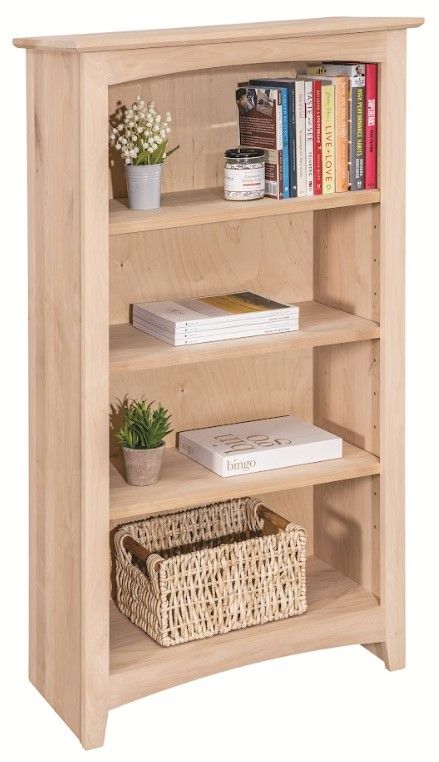 Archbold Furniture Customizable Alder 24" x 48" Bookcase-1