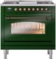 Ilve® Nostalgie II Series 36" Emerald Green Pro Style Dual Fuel Range-1