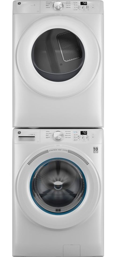 GE® SmartHQ™ 7.8 Cu. Ft. White Gas Dryer-5