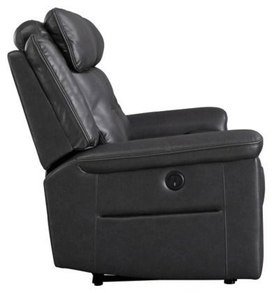 Signature Design by Ashley® McAdoo Charcoal Power Reclining Sofa-3