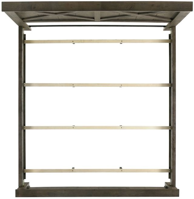Elements International Maverick Antique Gray King Panel Bed-2